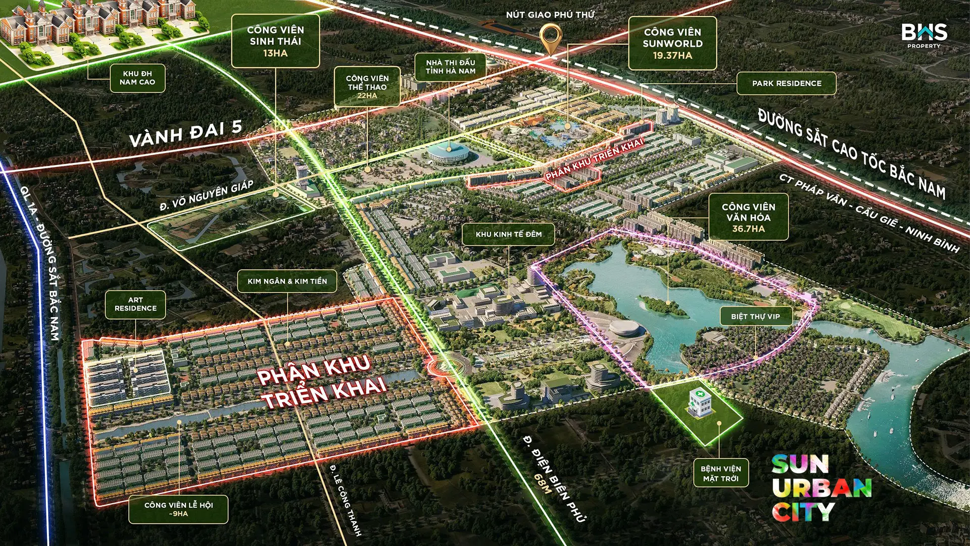 Không gian đại đô thị Sun Urban City Hà Nam